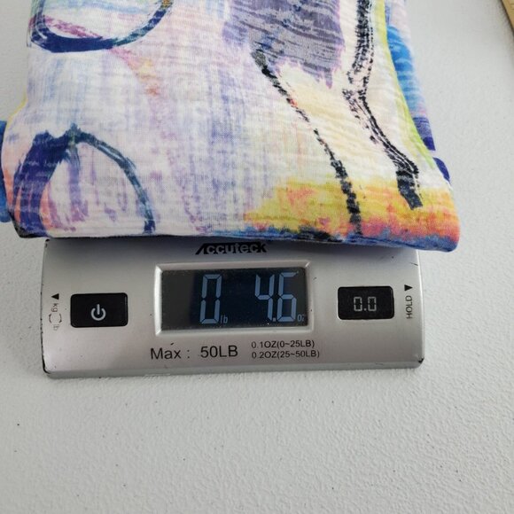 Jess & Jane Womens Abstract Geometric Tunic Top Size XL Colorful Art To Wear - Picture 8 of 8